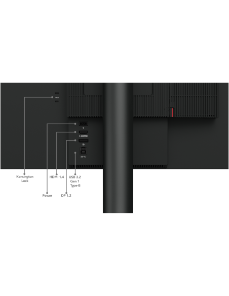 Lenovo ThinkCentre Tiny-In-One 24 Gen 5 pantalla para PC 60,5 cm (23.8") 1920 x 1080 Pixeles Full HD LED Negro