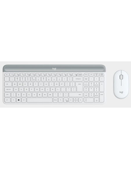Logitech 920-009199 teclado Ratón incluido Oficina RF inalámbrico Español Blanco