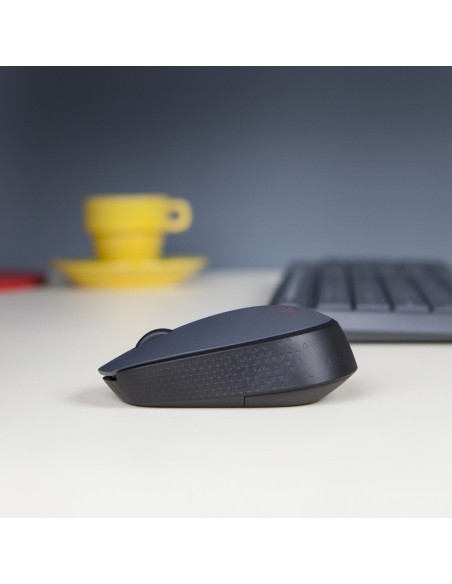 Logitech M170 Grey-K ratón Oficina Ambidextro RF inalámbrico Óptico 1000 DPI