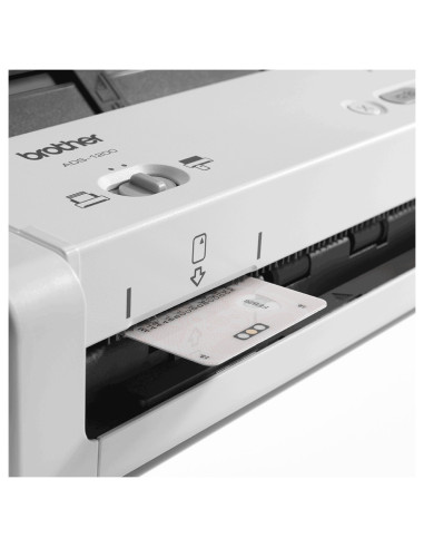 Brother ADS-1200 escaner Escáner con alimentador automático de documentos (ADF) 600 x 600 DPI A4 Negro, Blanco
