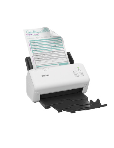 Brother ADS-4300N escaner Escáner con alimentador automático de documentos (ADF) 600 x 600 DPI A4 Negro, Blanco