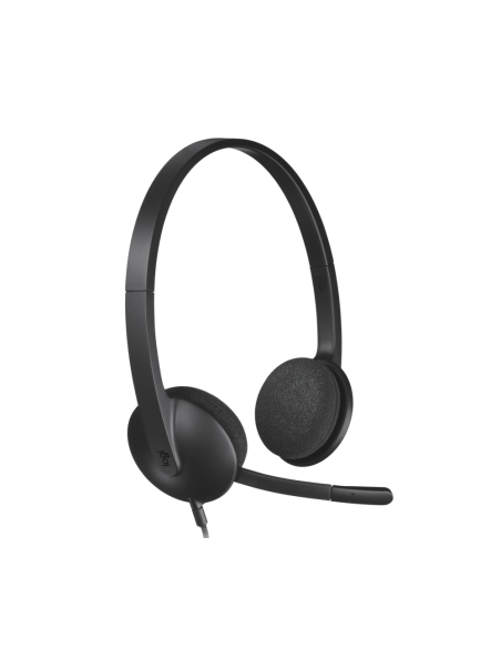 Logitech 981-000475 auricular y casco Auriculares Alámbrico Diadema Oficina/Centro de llamadas USB tipo A Negro