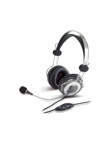 Genius Computer Technology HS-04SU Auriculares Alámbrico Diadema Oficina/Centro de llamadas Plata