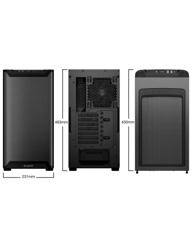 be quiet! PURE BASE 501 Airflow Black Midi Tower Negro