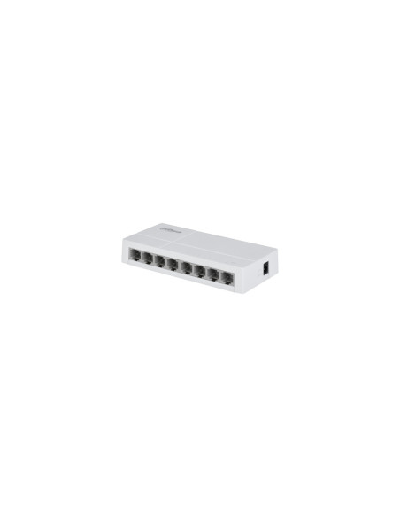 Dahua Technology PoE DH-SF1008L switch No administrado Fast Ethernet (10/100) Energía sobre Ethernet (PoE) Escritorio Gris claro