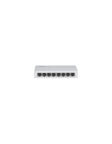 Dahua Technology PoE DH-SF1008 switch No administrado Fast Ethernet (10/100) Energía sobre Ethernet (PoE) Escritorio Gris claro