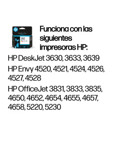 HP Cartucho de tinta original 302 tricolor 2