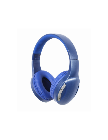 Gembird BTHS-01-B auricular y casco Auriculares Inalámbrico y alámbrico Diadema Llamadas/Música MicroUSB Bluetooth Azul
