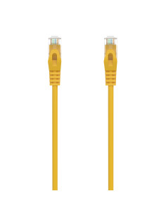 AISENS Cable de Red Latiguillo RJ45 LSZH Cat.6A 500 Mhz UTP AWG24, Amarillo, 0.5M