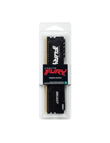 Kingston Technology FURY Beast 16GB 3200MT/s DDR4 CL16 DIMM 1Gx8 Black