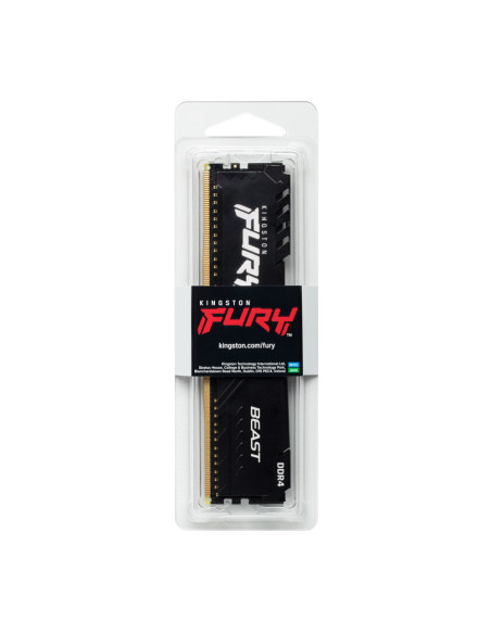 Kingston Technology FURY Beast 16GB 3200MT/s DDR4 CL16 DIMM 1Gx8 Black