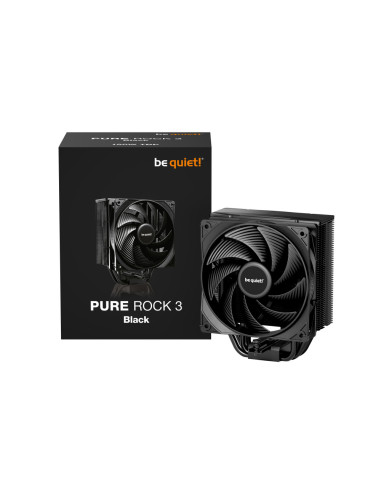 be quiet! Pure Rock 3 Black Procesador Refrigerador de aire 12 cm Negro 1 pieza(s)