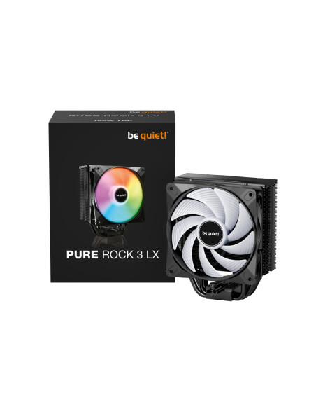 be quiet! Pure Rock 3 LX Procesador Refrigerador de aire 12 cm Negro 1 pieza(s)
