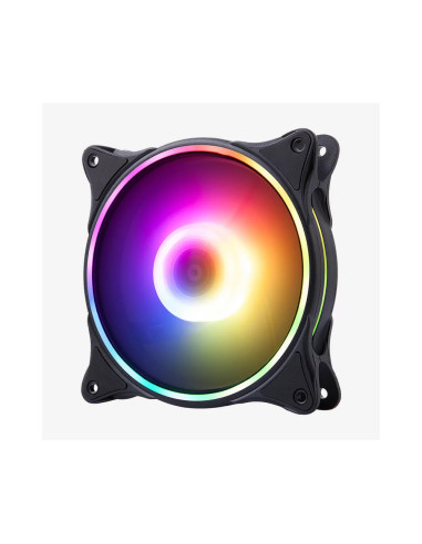 Hiditec N18 ARGB Carcasa del ordenador Ventilador 12 cm Negro