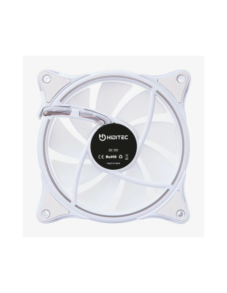 Hiditec N18 ARGB Carcasa del ordenador Ventilador 12 cm Blanco