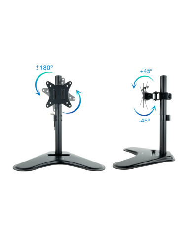 TooQ DB1701TN-B soporte para monitor 81,3 cm (32") Escritorio Negro