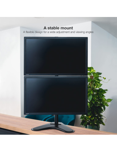TooQ DB1703TNV-B soporte para monitor 81,3 cm (32") Escritorio Negro