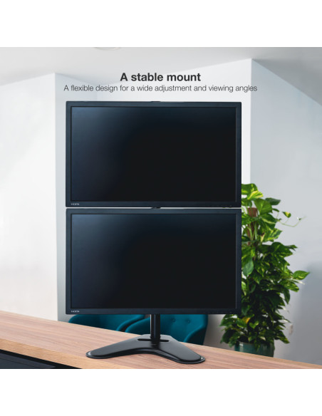 TooQ DB1703TNV-B soporte para monitor 81,3 cm (32") Escritorio Negro