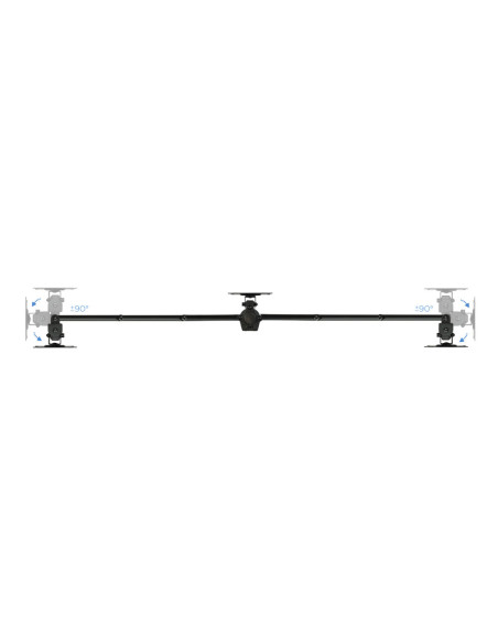 TooQ DB1327TN-B soporte para monitor 68,6 cm (27") Negro Escritorio