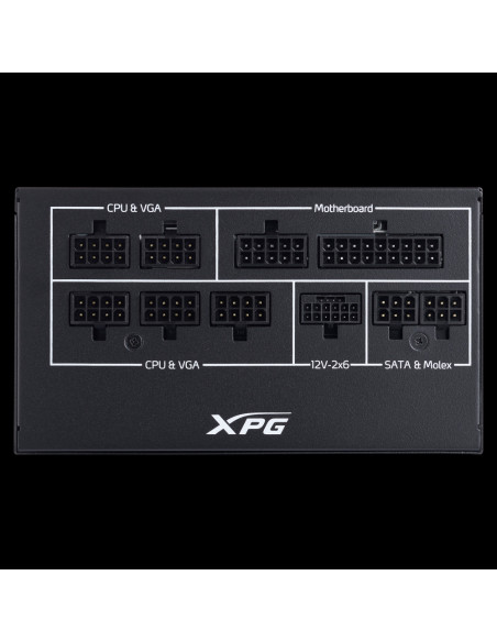 XPG COREREACTOR II VE 850W unidad de fuente de alimentación 24-pin ATX ATX Negro