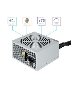 TooQ TQAPOLO-500SP unidad de fuente de alimentación 500 W 20+4 pin ATX ATX Plata 2