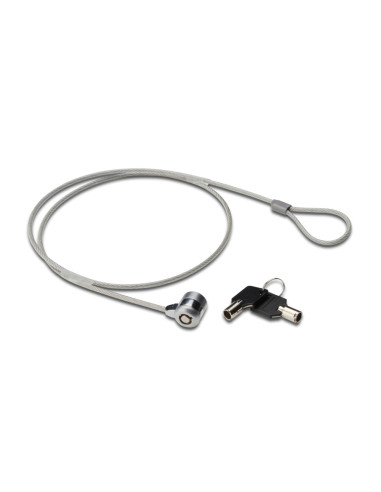 Ewent EW1242 cable antirrobo Negro, Acero inoxidable 1,5 m