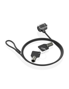 AISENS ASLK-D40K04-BK cable antirrobo Negro 1,5 m 2