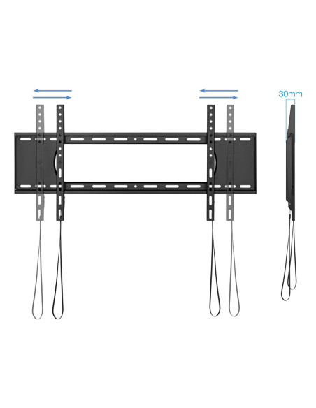 TooQ LP1090F-B soporte para TV 2,29 m (90") Negro