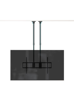 TooQ Soporte de Techo Extensible con doble mástil para Pantallas 60”-120", Negro 2
