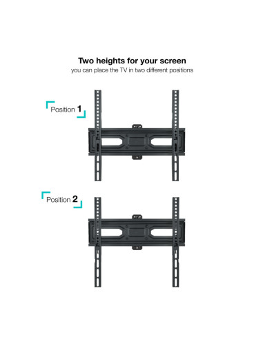 TooQ Soporte de pared para pantallas 32”- 55”