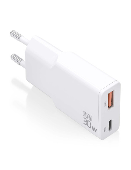 AISENS ASCH-30W2P046-W cargador de dispositivo móvil Cámara digital, MP3, MP4, Teléfono móvil, Navegante, Portátil, Consola de j