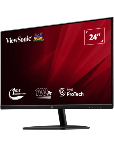 Viewsonic Value Series VA2432-MHD-3 pantalla para PC 61 cm (24") 1920 x 1080 Pixeles Full HD LED Negro