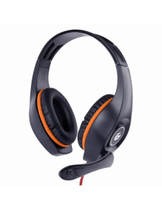 Gembird GHS-05-O auricular y casco Auriculares Alámbrico Diadema Juego Negro, Naranja