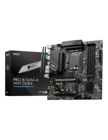 MSI PRO B760M-A WIFI DDR4 placa base Intel B760 LGA 1700 micro ATX