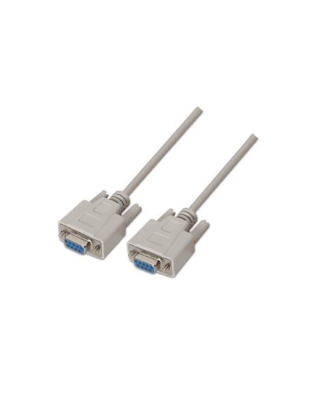 AISENS A112-0067 cable de serie Beige 1,8 m DB9