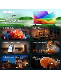 Hisense 40A5S 101,6 cm (40") Full HD Smart TV Wifi Negro 250 cd / m² 2