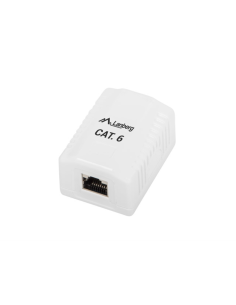 Lanberg OS6-0001-W caja de tomacorriente RJ-45 Blanco
