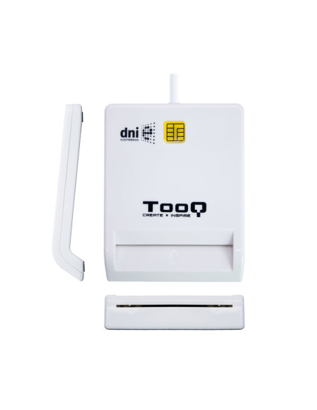 TooQ TQR-210W lector de tarjeta inteligente Interior USB 2.0 Blanco