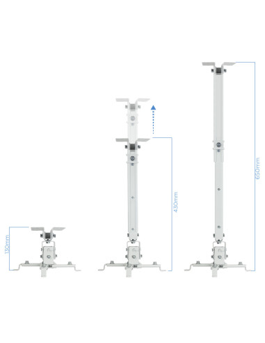 TooQ PJ2012T-W montaje para projector Techo Blanco