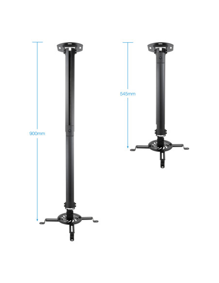 TooQ PJ3030TN-B montaje para projector Negro