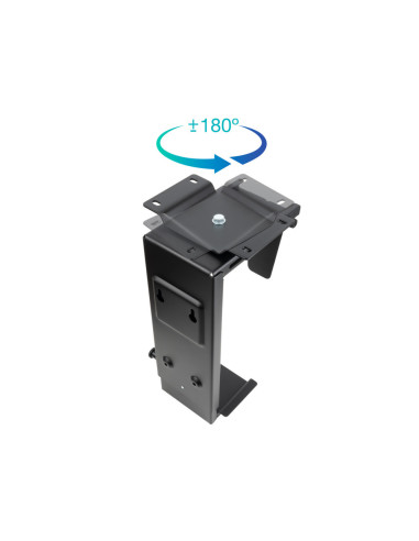 TooQ Soporte Metálico para CPU para Escritorio/Pared, Negro