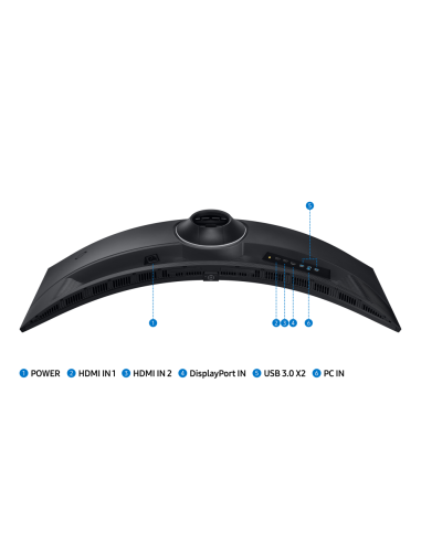 Samsung G95C pantalla para PC 124,5 cm (49") 5120 x 1440 Pixeles Dual QHD LED Negro