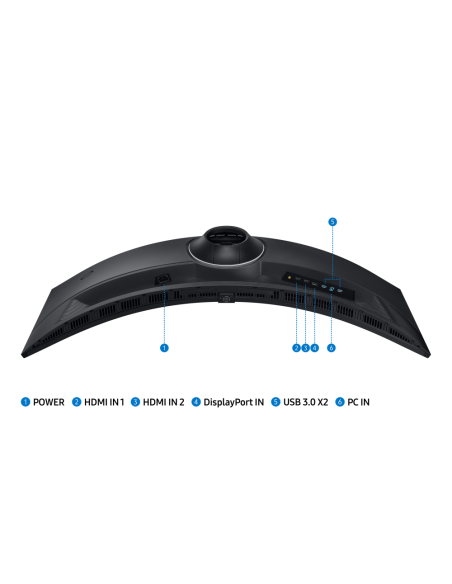 Samsung G95C pantalla para PC 124,5 cm (49") 5120 x 1440 Pixeles Dual QHD LED Negro