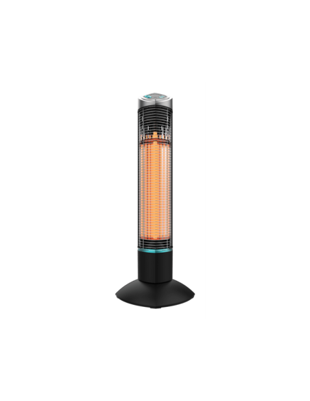 Cecotec ReadyWarm 1000 Power Tower Exterior Negro 1000 W Calefactor eléctrico halógeno