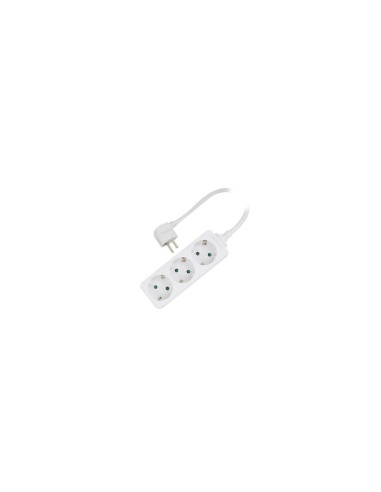 Ewent EW3958 base múltiple 1,5 m 3 salidas AC Interior Blanco