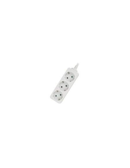 Ewent EW3958 base múltiple 1,5 m 3 salidas AC Interior Blanco