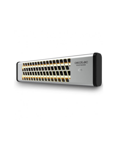 Cecotec 05323 calefactor eléctrico Interior Negro, Acero inoxidable 1200 W Calefactor eléctrico de cuarzo