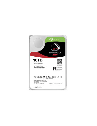 Seagate IronWolf Pro ST16000NT001 disco duro interno 16 TB 7200 RPM 256 MB 3.5" Serial ATA III