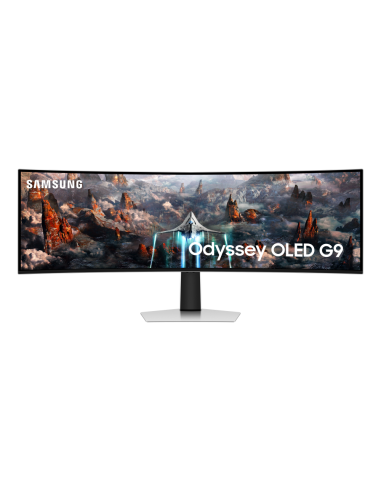 Samsung G93SC pantalla para PC 124,5 cm (49") 5120 x 1440 Pixeles Dual QHD OLED Plata