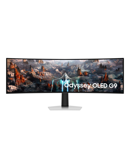 Samsung G93SC pantalla para PC 124,5 cm (49") 5120 x 1440 Pixeles Dual QHD OLED Plata
